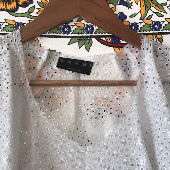 Summery Cottage Core Eyelet Midi Dress - Picture 6 of 9